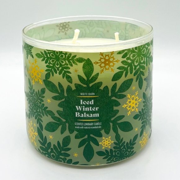 BBW Iced Winter Balsam 3-Wick Candle - Picture 1 of 3